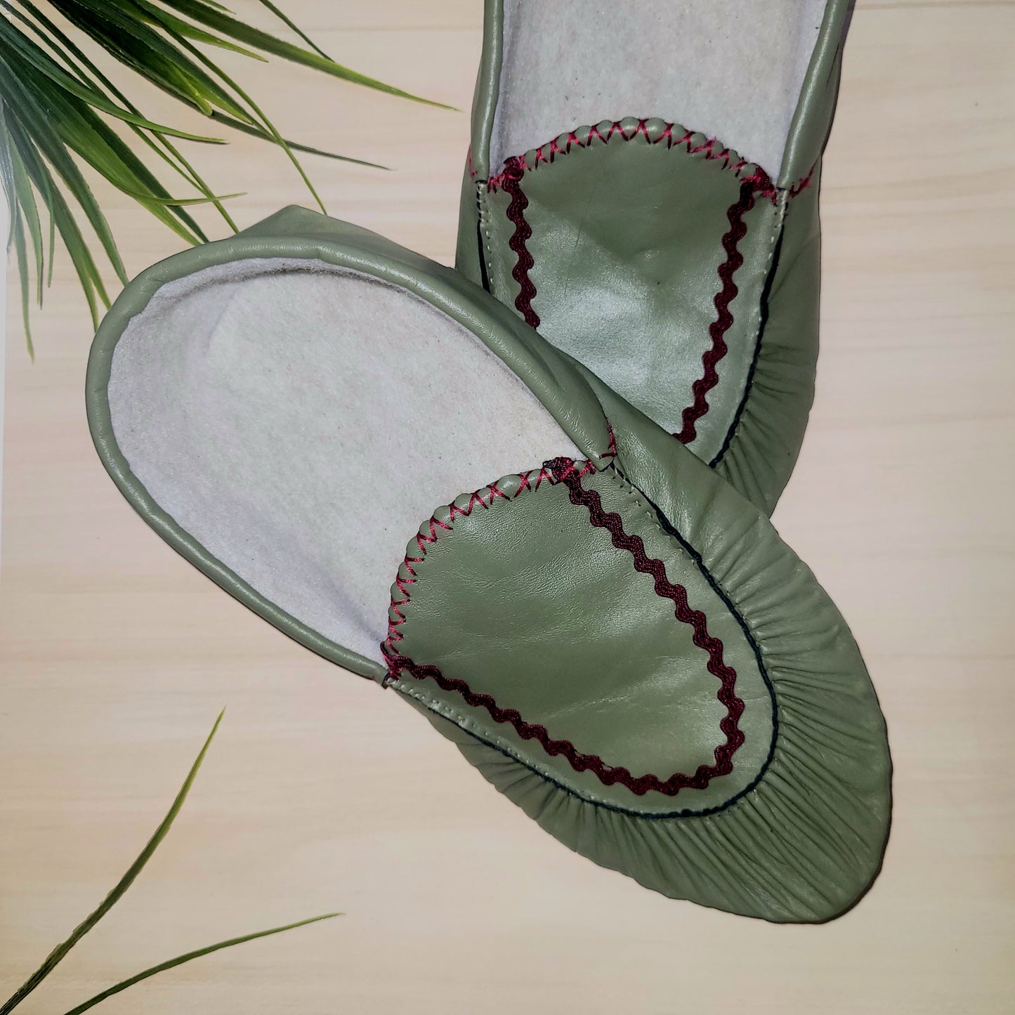 Mocassins vert forêt - Anita Lalo