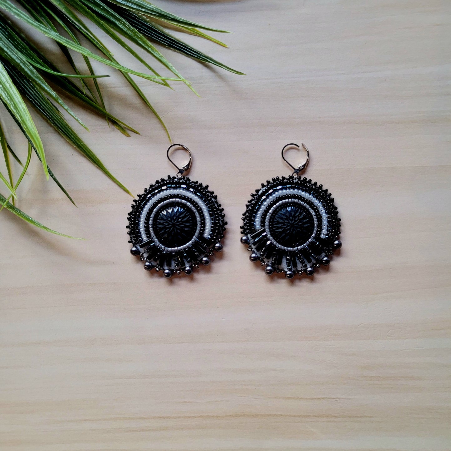 Boucles d'oreilles cabochon - Matsheshu créations