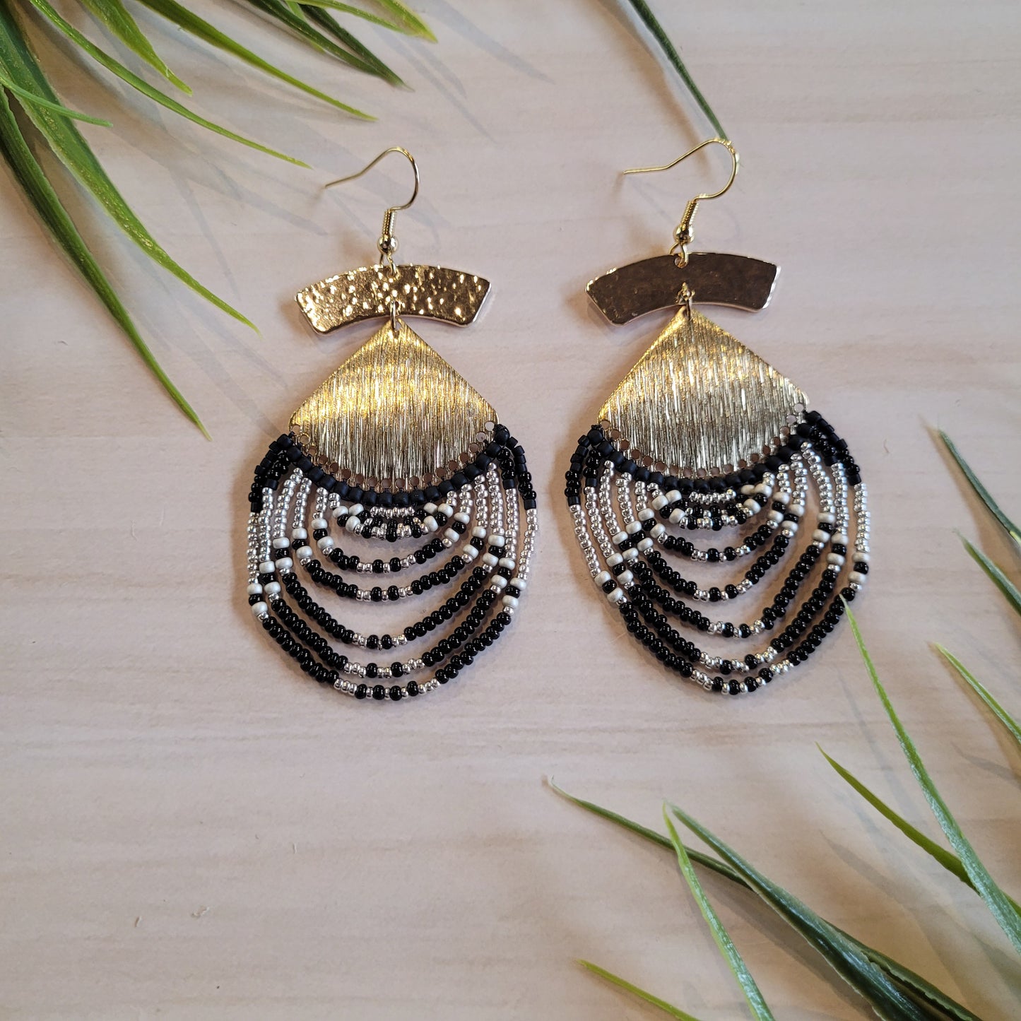 Boucles d'oreilles perlées - Manumi's Creations