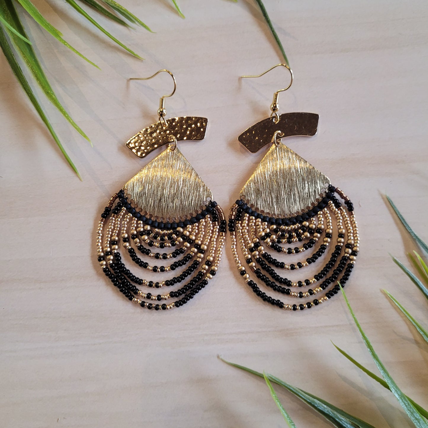 Boucles d'oreilles perlées - Manumi's Creations