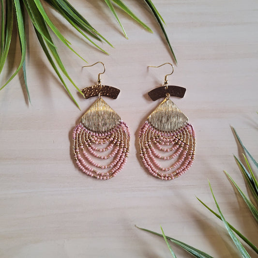 Boucles d'oreilles perlées - Manumi's Creations