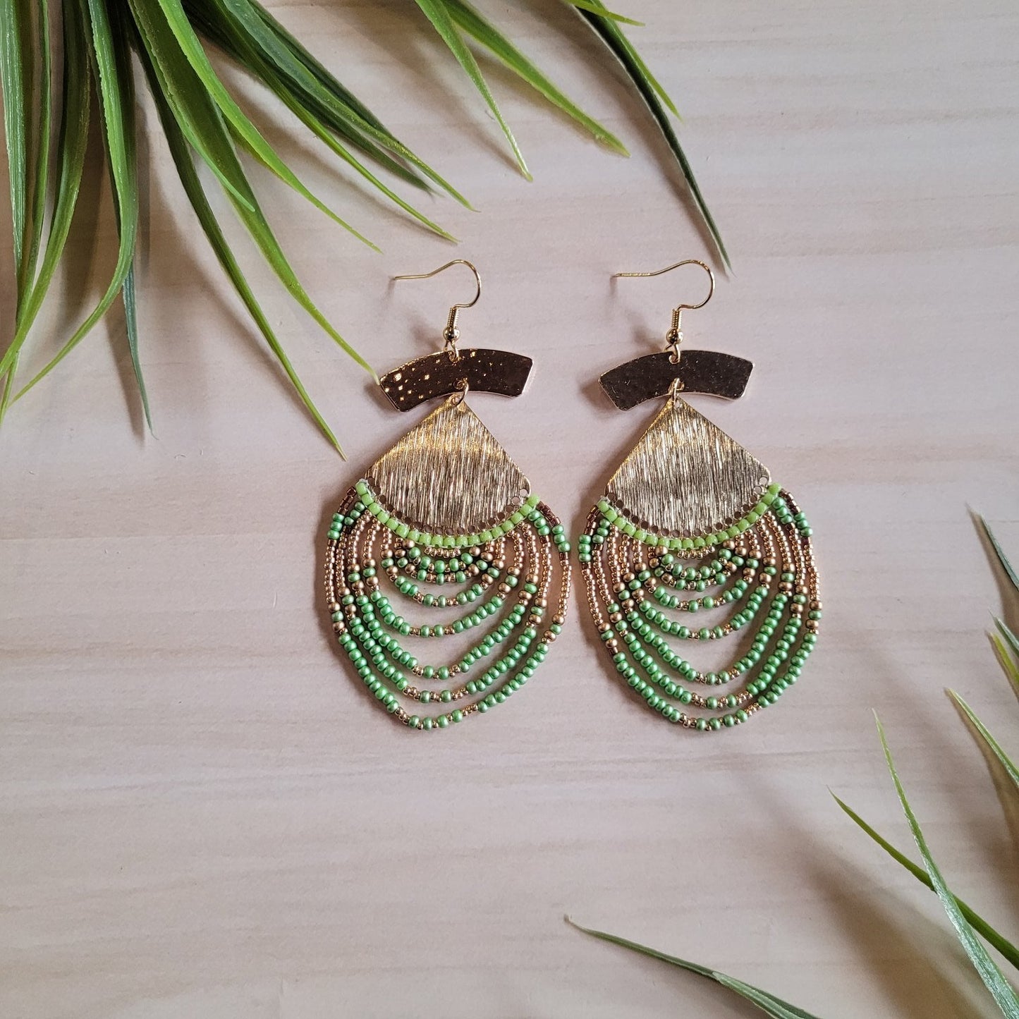 Boucles d'oreilles perlées - Manumi's Creations