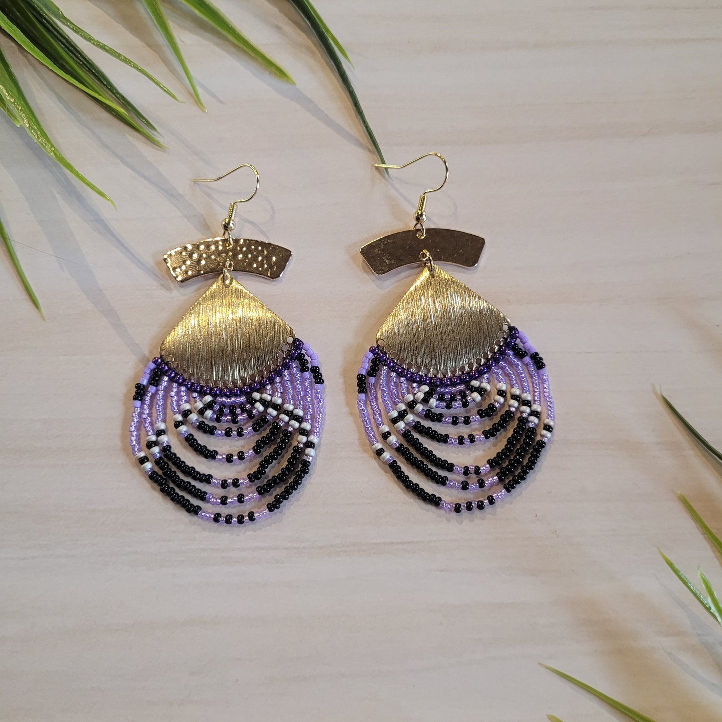 Boucles d'oreilles perlées - Manumi's Creations