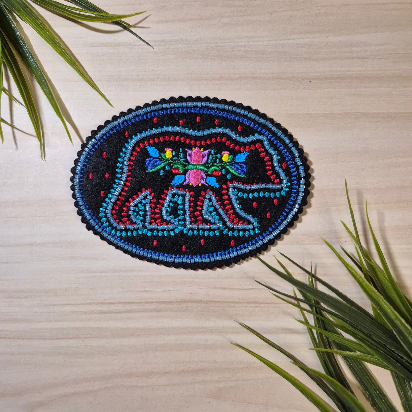 Ecusson perlé - Gail Chemberlain