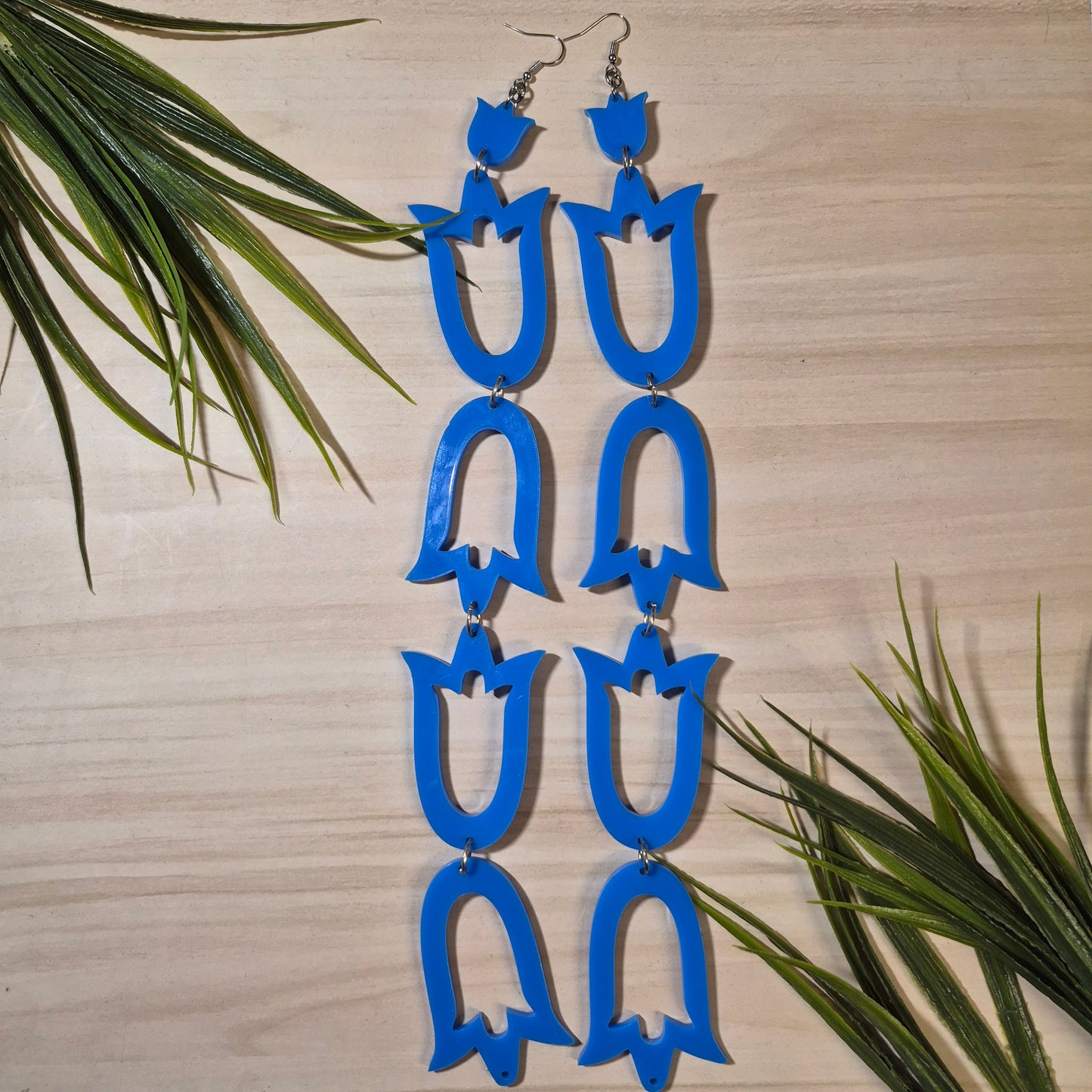 Boucles d'oreilles de fleurs bleues - Gail Chamberlain