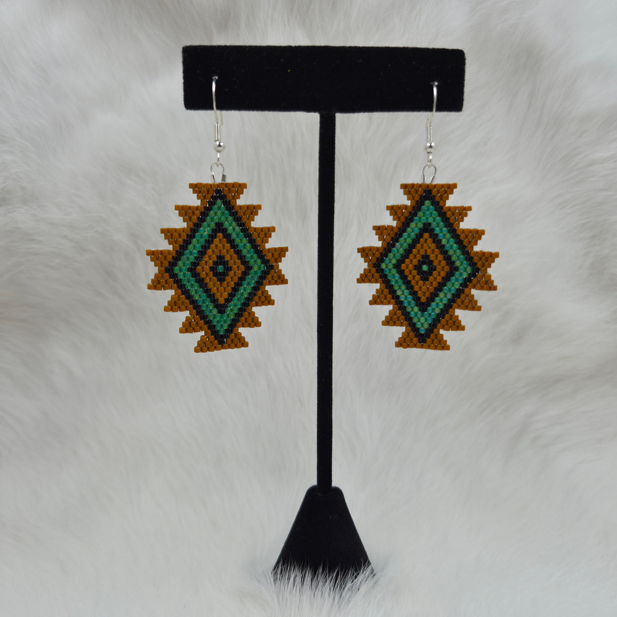 Boucles d'oreille terre - Charlotte Petiquay
