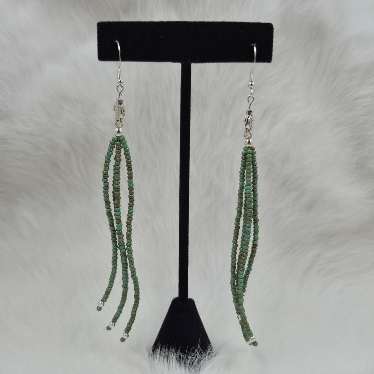 Boucles d'oreilles vertes et tortues - Charlotte Petiquay