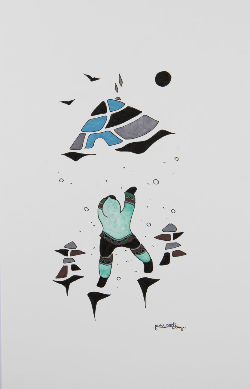 Ulaayu Pilurtuut - Enfants et Inukshuk