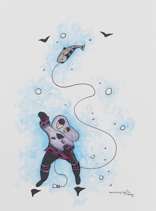 Ulaayu Pilurtuut - Pêche, femme et enfant