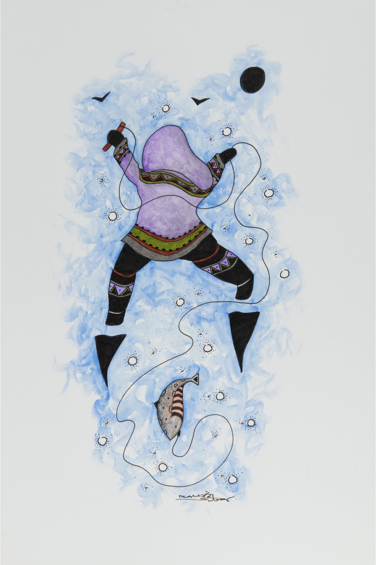 Ulaayu Pilurtuut - Inuk à la pêche