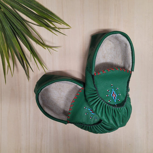 Mocassins verts pour enfant - Anita Lalo