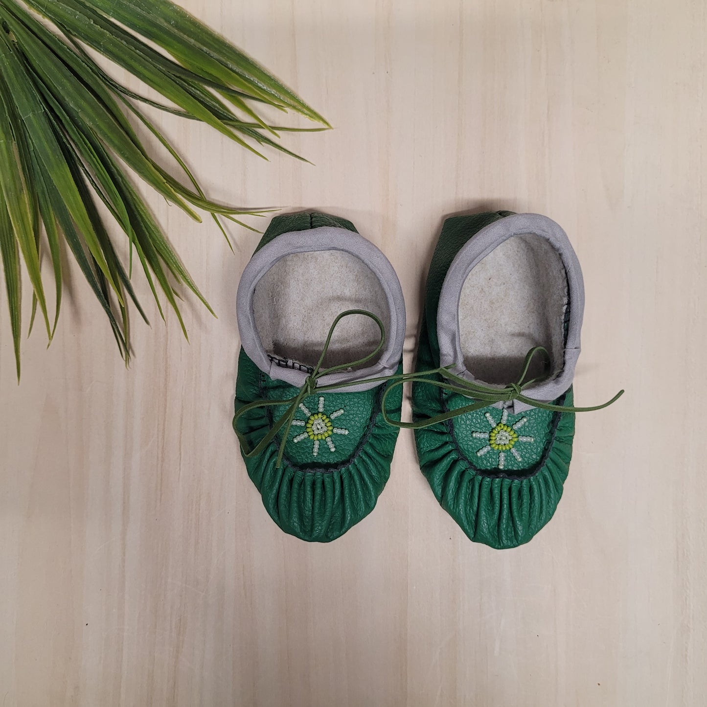 Mocassins verts pour enfant - Anita Lalo