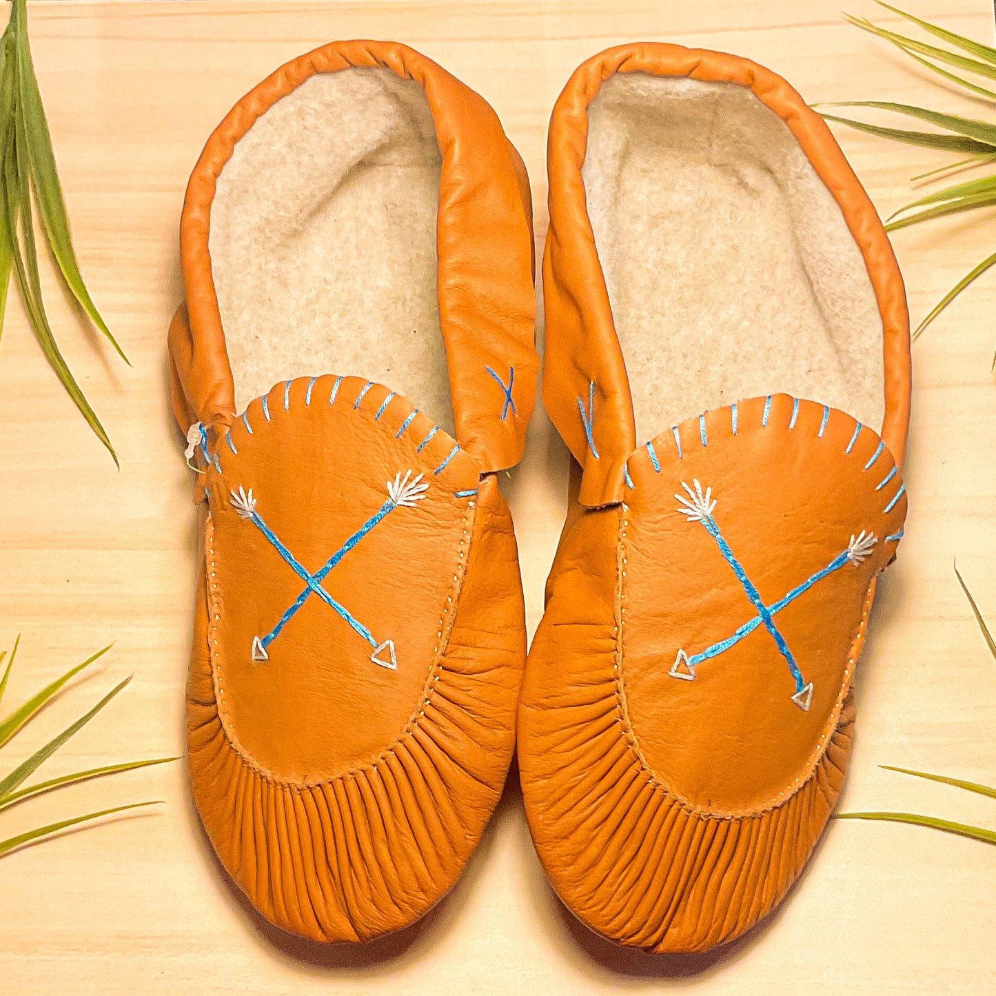 Mocassin orange brûlé - Pauline St-Onge