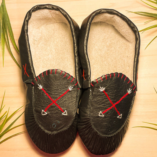 Mocassin noir - Pauline St-Onge