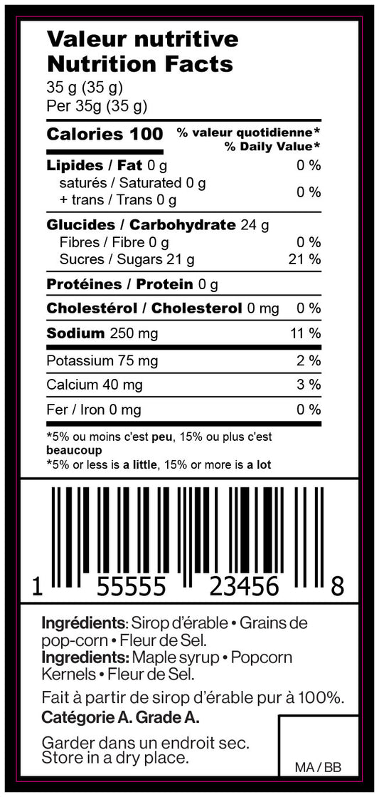 Sigewigus- Popcorn au beurre d'érable