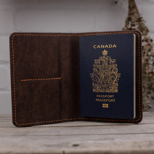 Porte Passeport en cuir "Pushu"