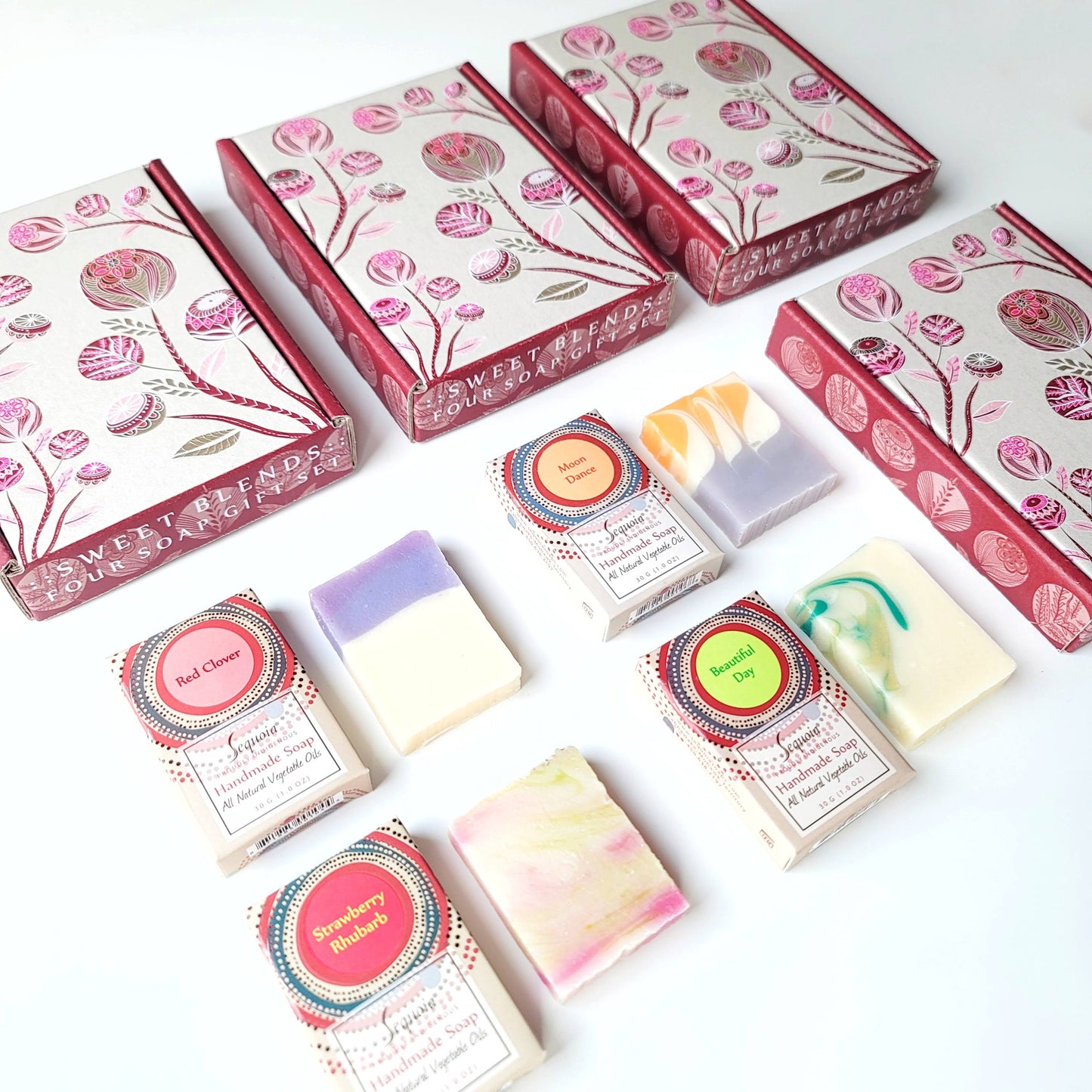 Sequoia - Coffret cadeau 4 savons Doux Mélanges