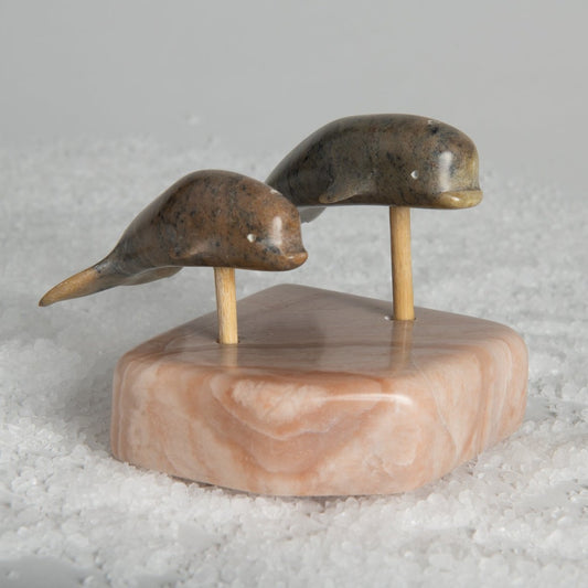 Simiuni Nauya - Two Belugas on a base