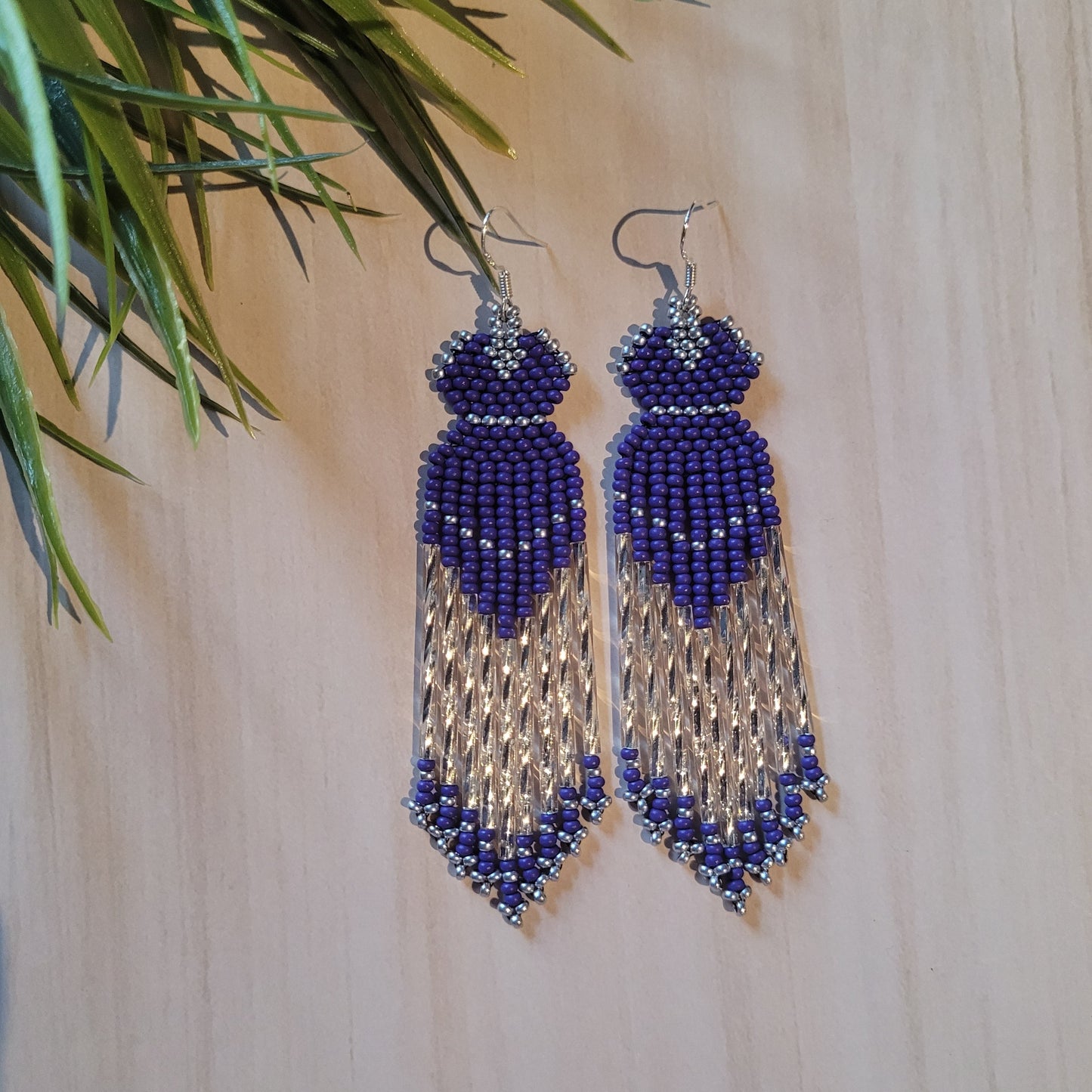 Beaded dress earrings