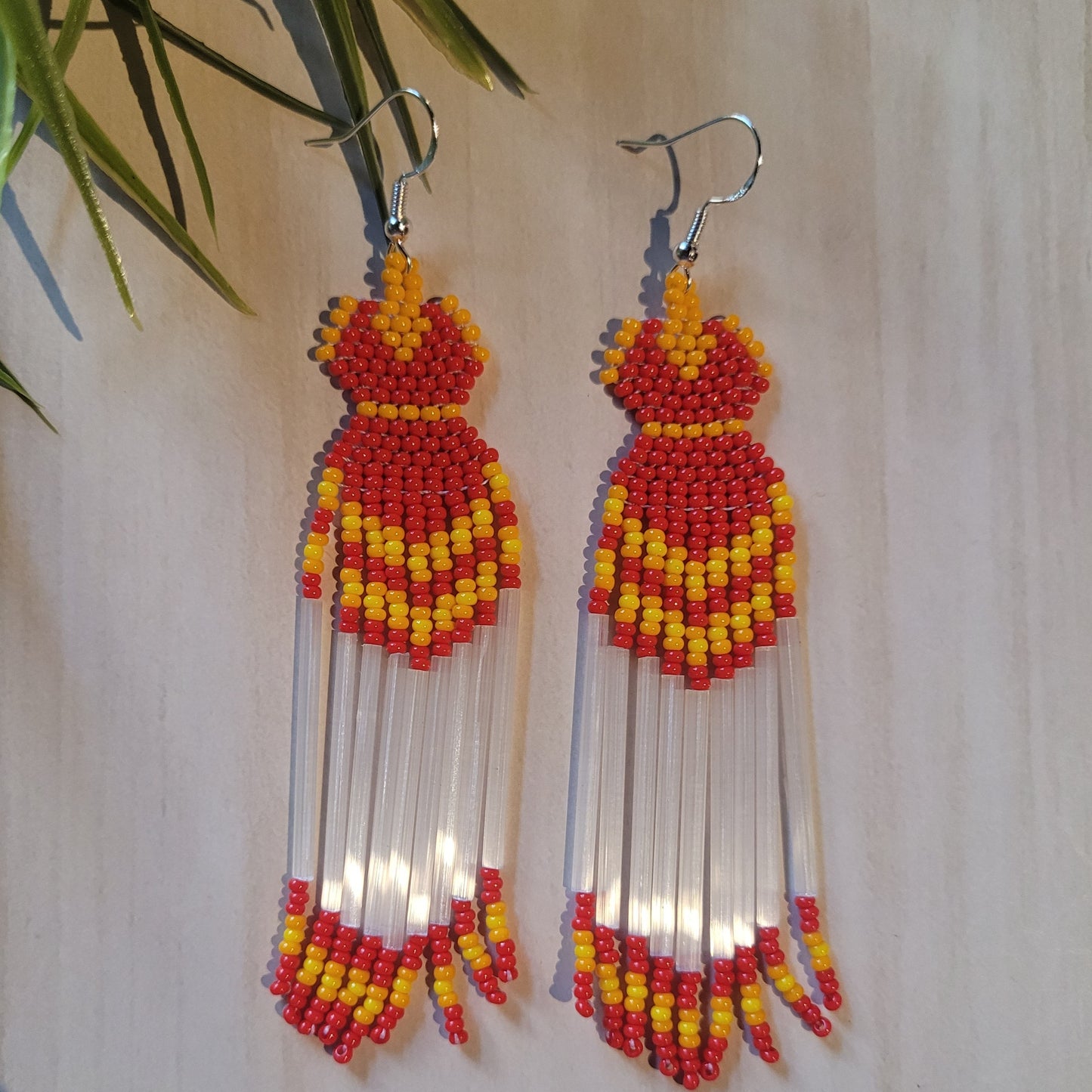 Beaded dress earrings