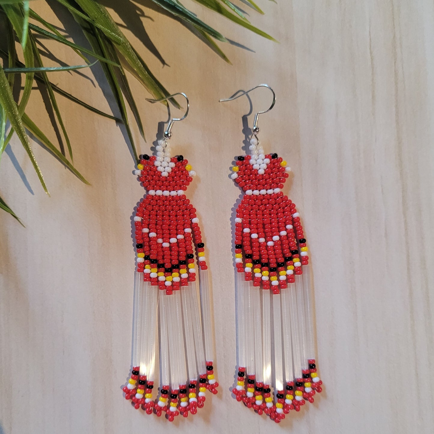 Beaded dress earrings