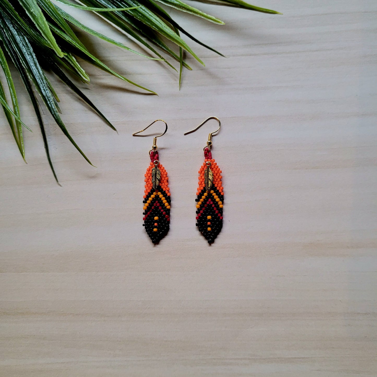 Boucles d'oreilles plumes - Mélanie Longchap