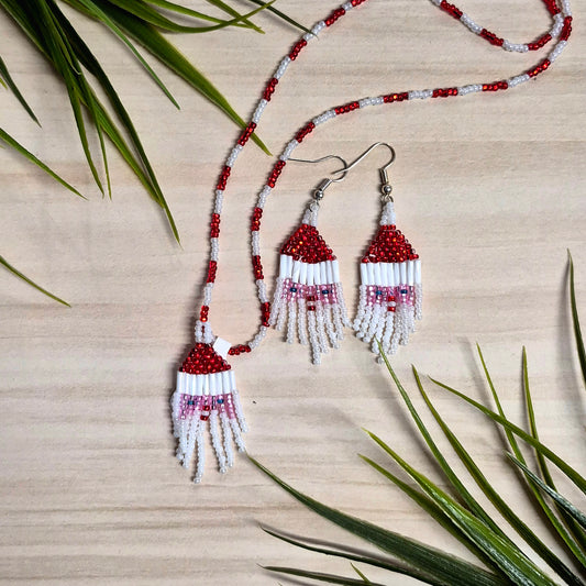 Boucles d'oreilles père noël