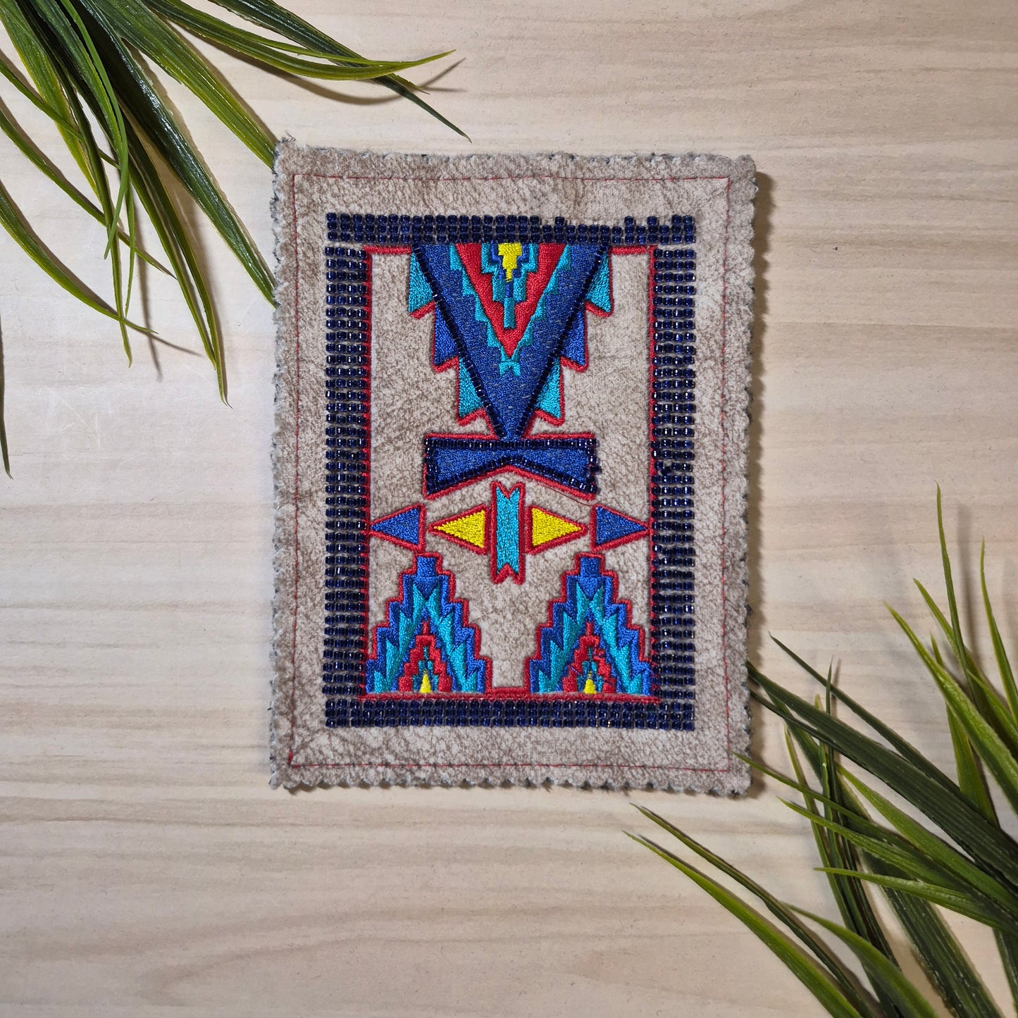 Écusson rectangle perlé - Gail Chamberlain