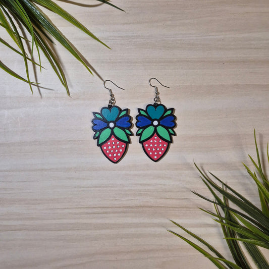 Boucles d'oreilles de fraise - Gail Chamberlain