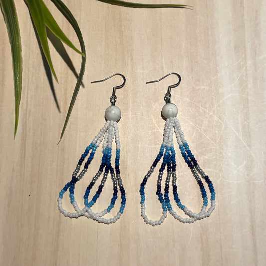 Matsheshu Creations - Pearl & Stone Earrings