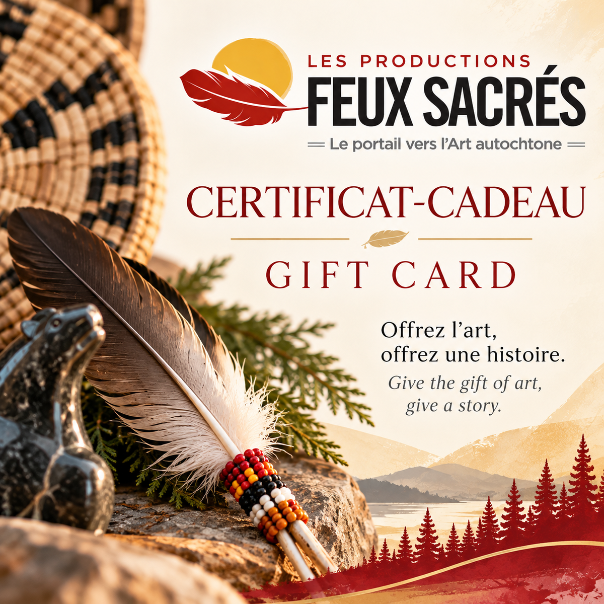 Certificat-cadeau Offrez l'art autochtone