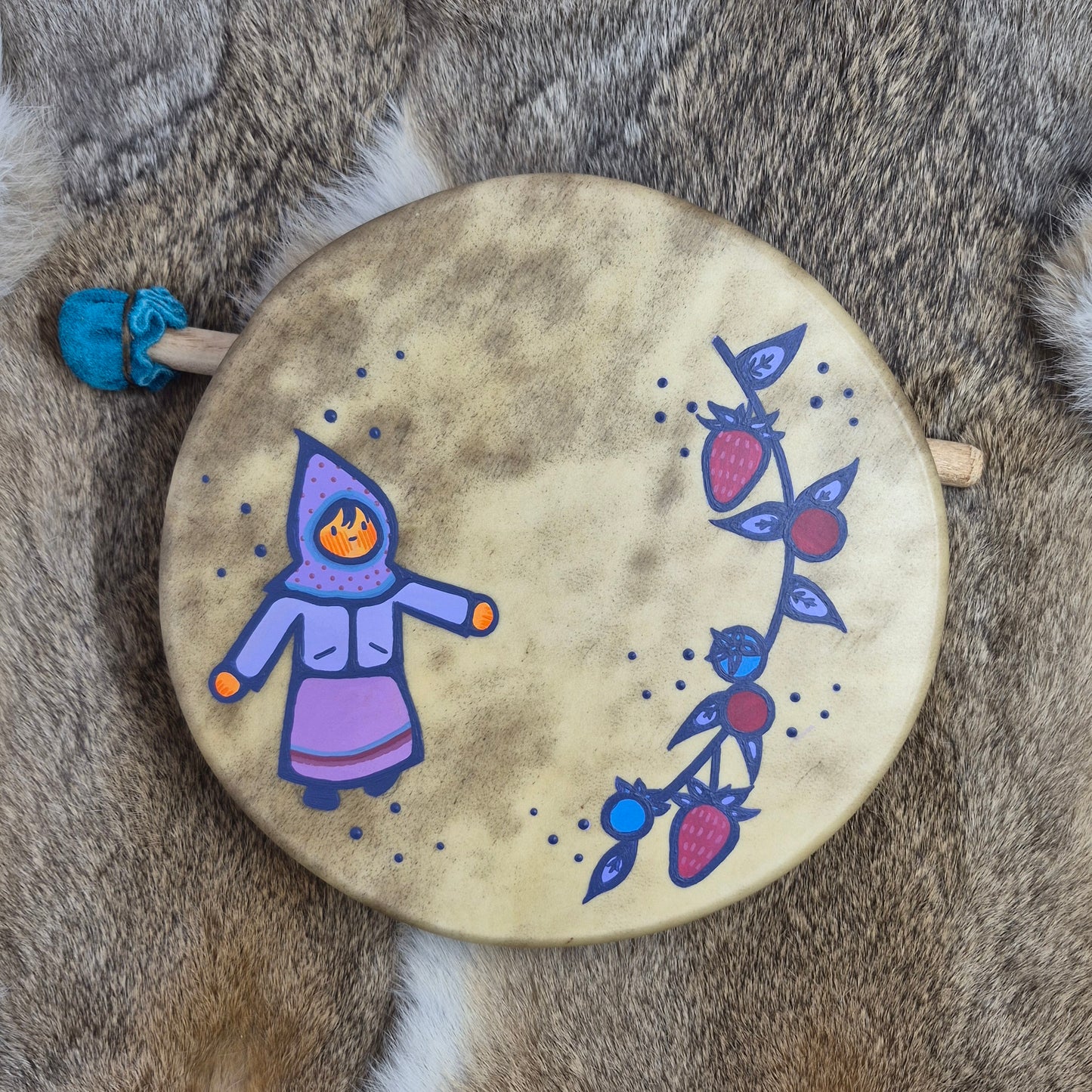 Tambour peint - Félicia V. Dubé